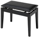甲南 名陽木工 MK-55 黒塗 BK ピアノ椅子 ベンチタイプ ブラック