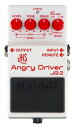 JB-2 Angry Driver BOSSとJHS Pedalsの共同開発による今までになく幅広い表現力を備えたドライブ・ペダル JB-2 Angry Driverは、2017年のコンパクト・エフェクター40周年を機に、BOSSと米国JHS Pedalsが特別に共同開発したコラボレーション・モデルです。両社を代表するモデル、BOSS BD-2 Blues DriverとJHS Pedals Angry Charlieをベースにした2つの回路を、それぞれの可能性を最大限引き出すようにチューニングして1つのペダル・ユニットへ搭載しました。 JB-2は2 軸式のノブを3 系統装備し、2つのサウンドのドライブ、トーン、レベルを個別に調整できます。モード・セレクターでは6種類のモード選択により、それぞれの単独サウンドに加え、直列・並列接続の設定ができます。BD-2の表現力豊かなサウンドとAngry Charlieのアグレッシブなロック・サウンドをブレンドすることで、これまでになく幅広い音作りが実現できるドライブ・ペダルです。 ●BOSSとJHS Pedalsの共同開発による幅広い表現力を持ったドライブ・ペダル ●BOSS BD-2 Blues DriverとJHS Pedals Angry Charlieをベースにした2つのサウンドを1つのペダル・ユニットへ搭載 ●ドライブ、トーン、レベルは2軸仕様、2つのモードを個別にコントロール可能 ●モードつまみにより、2つのサウンド・キャラクターを直列や並列に接続し、様々な音作りが可能 ●本体フットスイッチでBOSSとJHSを交互に切り替えるモードを搭載 ●フットスイッチ（FS-5L/FS-6/FS-7）を増設すれば、外部からエフェクトのオン・オフ操作などが可能 ●LEDインジケーターはマルチカラー仕様。BOSSモード（青）、JHSモード（赤）、同時使用（紫）を表示可能 ●安心の長期5年保証 ※店頭や他のECサイトでも並行して販売しておりますので在庫情報の更新には最大限の努力をしておりますが、ご注文が完了しましても売り切れでご用意できない場合がございます。 その際はご注文をキャンセルさせていただきますので、予めご了承くださいませ。 ※商品の汚れや状態はお問い合わせ下さい。 ※沖縄や離島は別途中継料がかかります。　