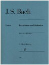 【ピアノスコア】【洋書】Henle J.S.BACH Inventionen und Sinfonienヘンレ版 バッハ インベンションとシンフォニア