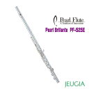 Pearl FLUTE Brillante PF-525Eパール フルート ブリランテカバードキイ リッププレート・ライザー銀製 C足部管