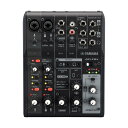 YAMAHA AG06MK2 BKヤマハ ウェブキャスティングミキサー オーディオインターフェース ブラック 6チャンネル