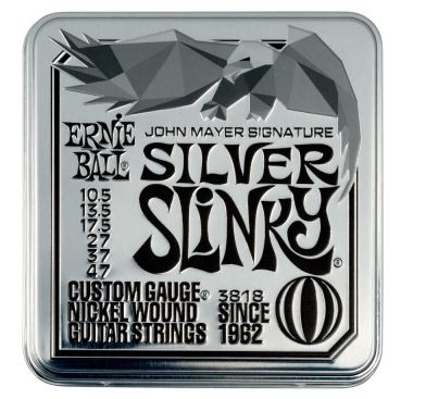 ERNIEBALL JOHN MAYER Silver Slinky Signature Electric Guitar Strings 3...