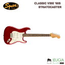 Classic Vibe '60s Stratocaster 60年代に進化したStratocasterを記念するClassic Vibe ‘60s Stratocasterは、フェンダーが開発したアルニコシングルコイルピックアップを3基搭載し、幅広いサウンドメイキングが可能です。ナロートールフレットを装備した9.5インチラジアス指板のCネックシェイプ、ヴィンテージスタイルのトレモロシステムなど、快適で表情豊かな演奏を実現するスペックを備えています。ヘッドやネックは60年代のStratocasterにインスパイアされた仕上げとなっており、本格的なオールドスクールの風格をまとっています。 主な仕様 Series Classic Vibe Body Material Nato Body Finish Gloss Polyurethane Neck Maple, “C” Shape Neck Finish Tinted Gloss Urethane Fingerboard Indian Laurel, 9.5” (241 mm) Frets 21, Narrow Tall Position Inlays White Dot (Indian Laurel) Nut (Material/Width) Bone, 1.650” (42 mm) Tuning Machines Vintage-Style Scale Length 25.5” (648 mm) Bridge 6-Saddle Vintage-Style Synchronized Tremolo Pickguard 3-Ply Parchment Pickups Fender Designed Alnico Single-Coil (Bridge), Fender Designed Alnico Single-Coil (Middle), Fender Designed Alnico Single-Coil (Neck) Pickup Switching 5-Position Blade: Position 1. Bridge Pickup, Position 2. Bridge and Middle Pickup, Position 3. Middle Pickup, Position 4. Middle and Neck Pickup, Position 5. Neck Pickup Controls Master Volume, Tone 1. (Neck Pickup), Tone 2. (Bridge/Middle Pickup) Control Knobs Aged White Plastic Hardware Finish Nickel Strings Nickel Plated Steel (9-.042 Gauges) ■保証:1年 ※商品画像はサンプルです。 ※商品の汚れや状態はお問い合わせ下さい。 ※掲載の商品は店頭や他のECサイトでも並行して販売しております。在庫情報の更新には最大限の努力をしておりますが、ご注文が完了しましても売り切れでご用意できない場合がございます。 その際はご注文をキャンセルさせていただきますので、予めご了承くださいませ。 また、お取り寄せ商品の場合、生産完了などの理由でご用意できない場合がございます。 ※お届け先が北海道や沖縄、その他離島の場合、「送料無料」と表記の商品であっても別途中継料や送料を頂戴いたします。その際は改めてご連絡を差し上げますのでご了承ください。