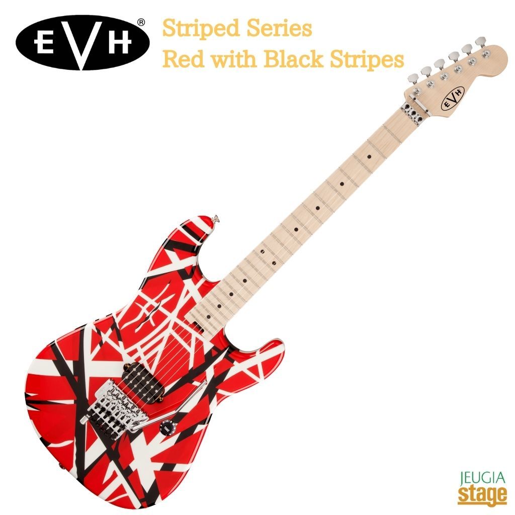 EVH Striped Series Red with Black Stripes GfBE@EwC GLM^[ XgCv