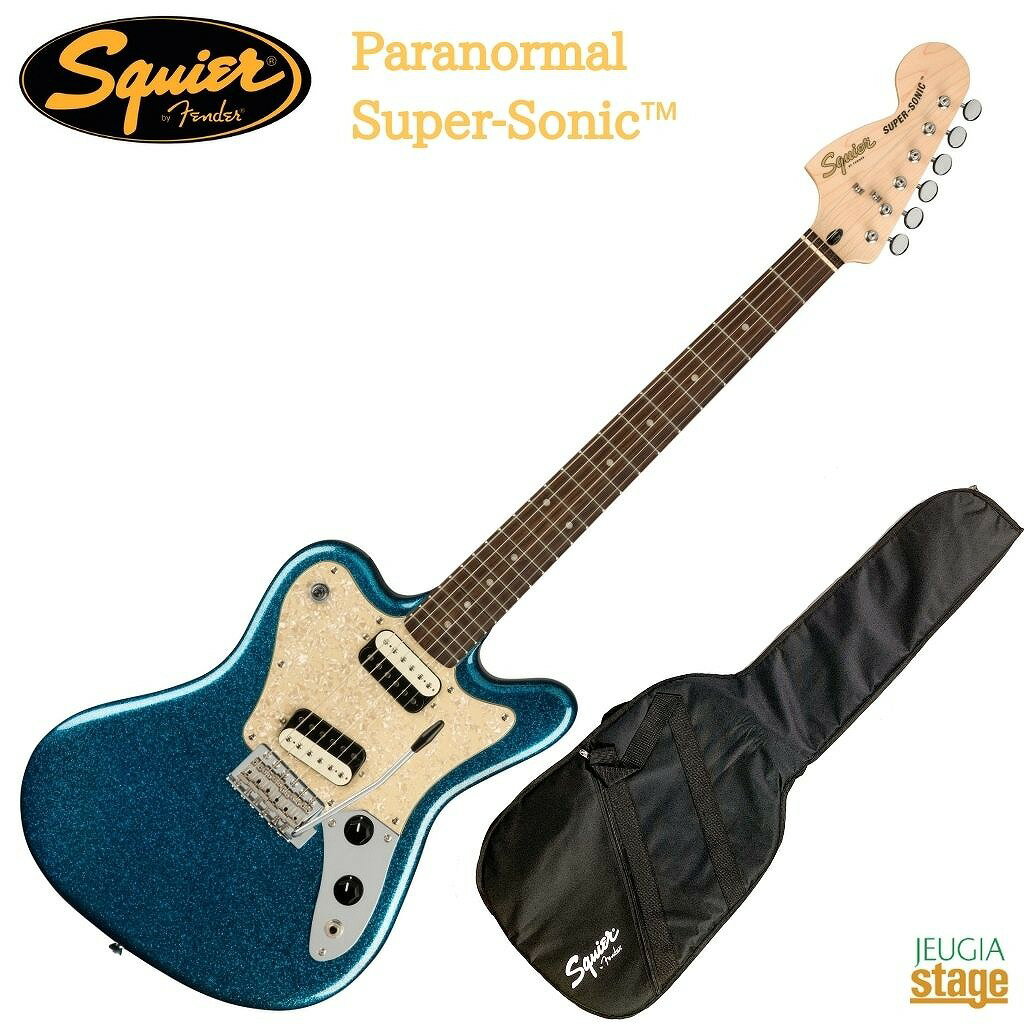 Squier Paranormal Super-Sonic Blue Sparkleスクワイア エレキギター スーパーソニック ブルースパークル