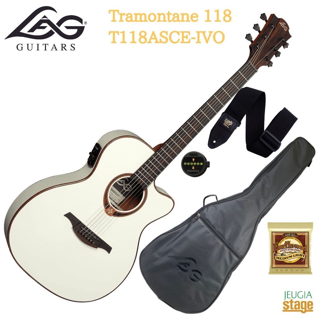 LAG GUITARS Tramontane 118 T118ASCE-IVO O AR[XeBbNM^[ ARM tH[NM^[ GAR zCg yStage-Rakuten Guitar SETz