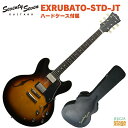 Seventy Seven Guitars EXRUBATO-STD-JT ・SeventySeven Guitars Japan Tune-upシリーズ 2006年の設立以来、良質な生鳴りを求めた国産のセミアコースティック/フルアコ—スティックギターブランドとしてご好評を頂いているSeventySeven guitarsに2020年、新たなラインナップが追加されました。 この新しい「SeventySeven Japan Tune-Upシリーズ」では、1977年のヘッドウェイ工場設立から40年以上の経験の中で培ったギター作りのノウハウに基づき、プレイヤーが豊かな音楽表現を生み出す力になるべく、ネックやフレットといった演奏性にダイレクトに関わってくる部分を細部にわたって調整し、工場出荷時の段階からプレイヤーの手になじむように細心の注意を払ってセットアップしております。是非手に取ってその演奏性、サウンドをお確かめください。 ・日本工房による確かなセットアップ プロギタリストは買ったギターをそのまま使わず、まずは信頼出来るリペアマンに預け好みのセッティングに調整してからステージに立つと聞きます。ギターに親しんだベテランは自分のギターのナットを自分で削り、好みの弾き心地になるまで手を加えます。 確かなセットアップが施されていることは良い演奏をする上での大前提であり、SeventySeven Japan Tune-Up seriesでは、工場出荷時の段階からミュージシャンの即戦力となるように丁寧なセットアップが施されております。 ・押さえやすい弦高調整 ギターの弾きやすさに大きく関わってくるのが弦高です。弦の押さえやすさを重視した適正弦高に1本1本丁寧に調整しています。 [ フレットエッジの丸め加工 ] 番手の違うサンドペーパーやスチールウールなどを使い分け、各フレットのエッジ部分に丁寧に丸みを付けることにより、左手の移動が滑らかになりました。ハイフレットまで滑るように移動が可能です。 ・アルニコ2オリジナルピックアップ アルニコ2マグネットを採用したSeventySevenオリジナルピックアップ、 「SeventySeven AL2」を搭載。クリーントーンではきらびやかな鈴鳴り感を表現しつつも耳に痛くない暖かさを併せ持ち、ドライブをかけると歯切れの良いエッジの効いたクランチサウンドを出力します。プレイヤーの創造力を膨らませて豊かな演奏表現を生み出します。 ・スリムネック スリムなCシェイプネックを採用。手の小さいプレイヤーにも押さえやすく、コードチェンジを多用する複雑な楽曲の演奏にも挑戦しやすくなります。 ローポジションからハイポジションまで滑らかなテーパーで、流れるような自然な運指を手助けします。 ・クルーソンペグ ペグには滑らかなつまみの回転と安定性を持ったKlusonブランドのペグを採用。チューニング時のストレスを減らし、演奏に集中することができます。 ・ブリッジ ビンテージのフィーリングにあふれたスマートなABR-1スタイルのブリッジ。 ・付属専用ハードケース SeventySevenロゴの入った専用ハードケース。大切な楽器をしっかりと保護します。 ※各部の詳細画像はABRカラーとなります。 ご了承ください。 Seventy Seven Guitars EXRUBATO-STD-JT Specs Body: Laminated Plain Maple Neck: Maple Fingerboard: Ovangkol Nut: Bone Bridge: ABR-1 Type Machineheads: Kluson / KTS90SLN Ni ( Round knob) Fret: Nickel Silver Pickup: SeventySeven / AL2 Control: 2Vol, 2Tone, 3Way Scale: 628mm Width at Nut: 43.0mm Fingerboard Radius: 305R Finish: Urethane UV Coating String: Elixir NANOWEB Light(.010-.046) Accessories: ハードケース、六角レンチ、保証書 ※商品画像はサンプルです。 ★掲載の商品は店頭や他のECサイトでも並行して販売しております。在庫情報の更新には最大限の努力をしておりますが、ご注文が完了しましても売り切れでご用意できない場合がございます。 　また、お取り寄せ商品の場合、生産完了などの理由でご用意できない場合がございます。 　その際はご注文をキャンセルさせていただきますので、予めご了承くださいませ。 ★お届け先が北海道や沖縄、その他離島の場合、「送料無料」と表記の商品であっても別途中継料や送料を頂戴いたします。その際は改めてご連絡を差し上げますのでご了承ください。