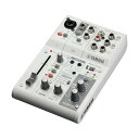 【新製品】YAMAHA AG03MK2 White ホワイトヤマハ ウェブキャスティングミキサー オーディオインターフェース 3チャンネル