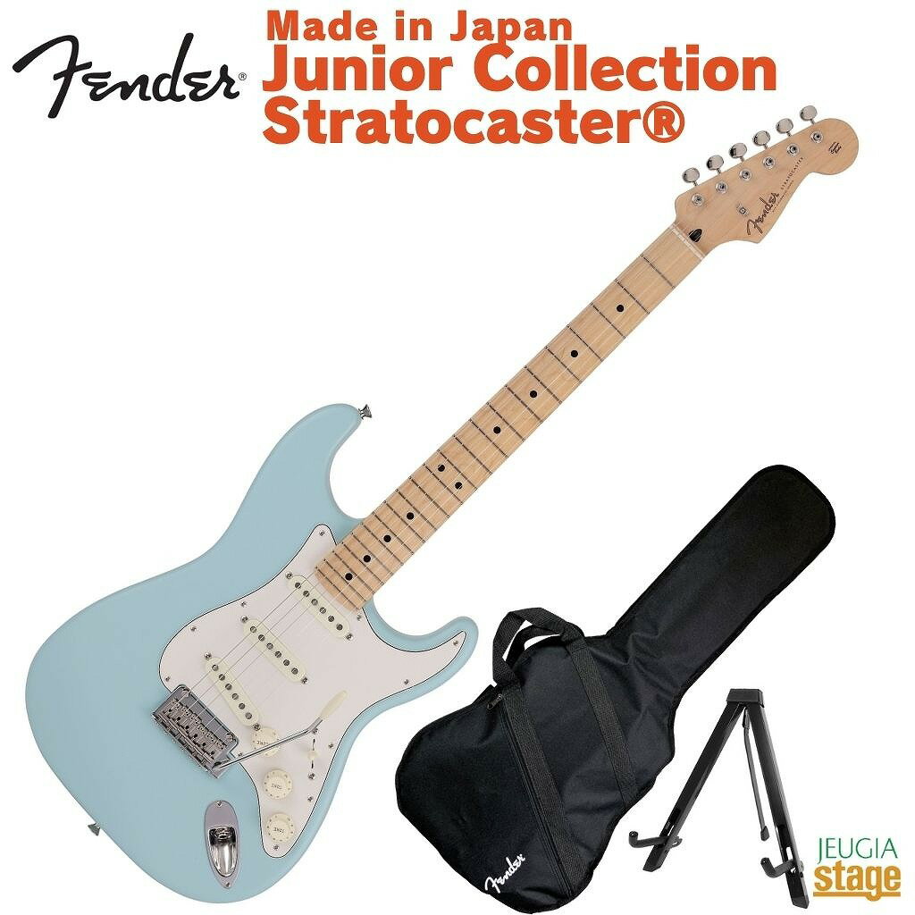 Fender Made in Japan Junior Collection Stratocaster Maple Fingerboard Satin Daphne BluetF_[ GLM^[ XggLX^[ Y { WjARNV Te _tlu[ F 