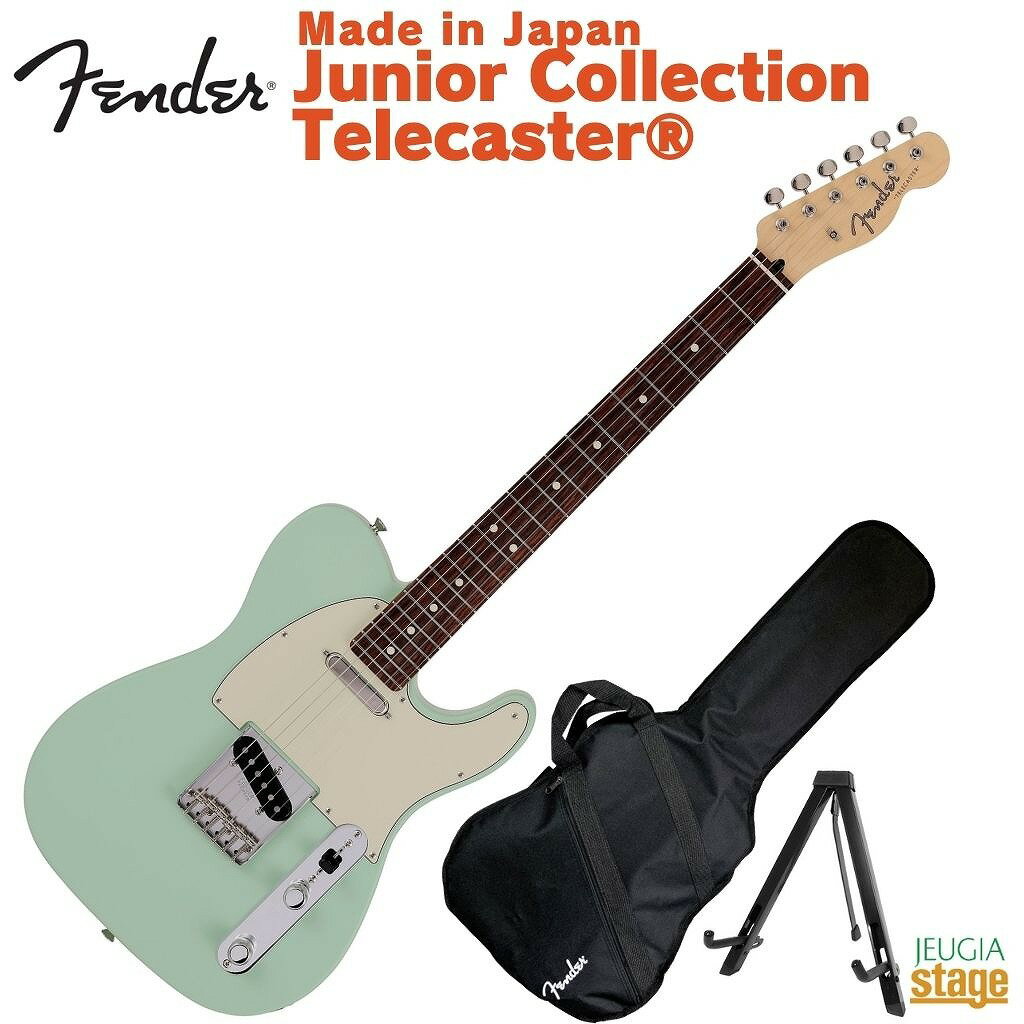 Fender Made in Japan Junior Collection Telecaster Rosewood Fingerboard Satin Surf GreentF_[ GLM^[ eLX^[ Y { WjARNV Te T[tO[ 