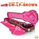 GATOR GW-LP-BROWN ●厚手の合板を使用し、内装には贅沢にプラッシュ素材を施した、エレキギター用デラックスケース。 ●人間工学に基づいて設計されたパッド入りキャリングハンドルに金メッキ・ハードウェア搭載。 ●表面はヴィンテージ風のPVCレザー仕様、合板による頑丈な設計で外部の衝撃から大切なギターをしっかり保護。 ●レスポールタイプ対応。 仕様 ●内寸 長さ：約54.61cm 高さ：約7.87cm ボディ下部幅：約34.04cm ボディ中部幅：約23.88cm ボディ上部幅：約23.62cm 全長：約106.43cm ●外形寸法 長さ：約111センチメートル 幅：約39.62cm 高さ：約14.99cm ●重量：約4.05kg ※商品画像はサンプルです。 ★掲載の商品は店頭や他のECサイトでも並行して販売しております。在庫情報の更新には最大限の努力をしておりますが、ご注文が完了しましても売り切れでご用意できない場合がございます。 　また、お取り寄せ商品の場合、生産完了・メーカー価格改定などの理由でご用意できない場合がございます。 　その際はご注文をキャンセルさせていただきますので、予めご了承くださいませ。 ★お届け先が北海道や沖縄、その他離島の場合、「送料無料」と表記の商品であっても別途中継料や送料を頂戴いたします。その際は改めてご連絡を差し上げますのでご了承ください。