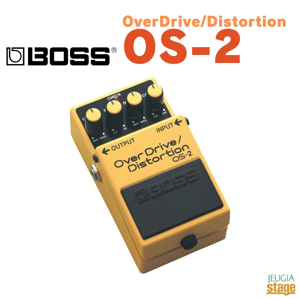 BOSS OverDrive／Distortion OS-2ボス オーバードライブ／ディストーション【Stage-Rakuten Guitar Accessory】エフェクター