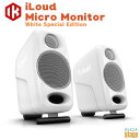 IK Multimedia iLoud Micro Monitor 世界最小クラスのリファレンス・モニター・システム誰でも、どこでも、正確なサウンドを リニアな周波数特性。色づけされていないサウンド。透明感のあるクリアな音質。余裕のあるヘッドルーム。どれもスタジオ・リファレンス・スピーカーに求められる、欠かせない要件です。なるほど、確かにそれなりのサイズと価格のスタジオ・モニターならこれらの要件を実現しています。しかしながら、狭いデスクトップでも容易に設置可能なサイズのスピーカーとなるとどうでしょう？容易に持ち運び可能なコンパクト・サイズのスピーカーでは？ そうしたニーズにお応えできるのが、世界最小クラスのアクティブ・スタジオ・リファレンス・モニター、iLoud Micro Monitorです。色づけの無い極めて正確な周波数レスポンスを実現したiLoud Micro Monitorは、狭いデスクトップの音楽制作環境からツアー中のホテルまで、さまざまな環境でスタジオ・クオリティのモニタリング環境を実現してくれます。 ※”iLoud Micro Monitor White Special Edition”は、特別生産モデルにつき、予定数に達し次第予告なく販売終了となる場合があります。 特徴 ●プロ仕様のリファレンス・モニター ・反射音、スピーカー間のタイム・アラインメントを制御する先進の56-bit DSPと、極限まで共振を抑えたエンクロージャーにより、リニアな周波数特性を実現。 ・ヘッドルームに余裕のある4機の超高能率のクラスDパワー・アンプ（50W RMS）を搭載し、極めて高いレスポンスのトランジェントを実現。 ・カスタム・メイドの複合素材による3インチ・ウーファー、大口径バスレフ・ポートを装備し、55Hz（-3dB）までをもカバーする、クラス最高水準の低音域の周波数実現を実現。 ・価格を抑えながらも、ハイエンド・システムにも匹敵するハイ・クォリティなウーファーとツィーターを搭載。 ●極めてコンパクト ・リファレンス用モニターとしては最小クラスの設置面積。 ・設置スペースに制限のある小規模スタジオのモニタリング・システムとして最適。 ・部屋の反響音、定常波を避け、より耳に近い位置にスピーカーを設置可能。 ・それぞれ180mm × 135mm × 90mm、ステレオ・ペアでも1.7kgと、持ち運びも容易な、軽量でコンパクトな筐体。 ●自由度の高い設置と接続 ・高域、低域を補正するEQスイッチ、卓上での音の乱反射を補正するDESKTOPスイッチなどを装備し、設置場所にあわせてサウンドの最適化が可能。 ・標準的なマイク・スタンド取り付け用のネジ穴（UNC 3/8”-16）を装備し、自由度の高い設置を実現。 ・音楽制作用の入力端子として、RCA入力端子、1/8インチ・ステレオ・ミニ入力端子を装備。 ・リスニング用途として、Bluetooth接続にも対応。 仕様 ●スピーカータイプ : 2ウェイ、バイアンプ仕様アクティブスピーカー ●周波数特性(-10dB) : 45Hz～22kHz ●クロスオーバー周波数 : 3 kHz ●ツイーター : 3/4インチ、シルクドーム、ネオジムマグネット ●ウーファー : 3インチ、カスタムメイドの複合材質 ●最大SPL @ 50 cm : 107 dB（100 Hz～10 kHz の正弦波の平均） ●内蔵アンプ数 : 4 ●アンプタイプ : 高効率 Class-D ●出力（ステレオ）: 70W（ピーク）/ 50W（RMS） ●DSPによる音質補正 : ハイシェルフ @ 4 kHz 以上 : 0 dB / +2 dB ローシェルフ @ 250 Hz 以下 : 0 dB / -3 dB デスクトップ @ 1 kHz ～ 10 kHz : +3.5 dB、400 Hz 以下 : -1 dB ●ハイパフォーマンスのバスレフポート機構 ●DSPによるクロスオーバー処理とタイムアライメント ●A2DP プロトコルに対応した Bluetooth ●マイクスタンド用ネジ穴 : UNC 3/8 インチ装備 ●接続端子 : RCA入力×2（ケーブル付属）、TRSミニステレオ入力、4ピンスピーカーコネクター（ケーブル付属） ●電源 : 専用ACアダプター（付属） ●内容品 iLoud マイクロモニタースピーカー（ペア） 電源アダプター 4ピンスピーカー接続ケーブル（左右リンク用、2 m） TRS 1/8 インチ・ステレオ - 2 x RCAケーブル（1.5 m） ●寸法と重量 80 mm x 135 mm x 90 mm（1台につき） 920 g（左スピーカー単体）、800 g（右スピーカー単体）、1,720 g（左右合計） ご注意ください : 本製品は本体重量が重いため、輸送時に化粧箱の隅などに軽度の潰れが生じる可能性があります。箱の保証は致しかねます旨、ご了承いただきますようお願い申し上げます。 ※商品画像はサンプルです。 ★掲載の商品は店頭や他のECサイトでも並行して販売しております。在庫情報の更新には最大限の努力をしておりますが、ご注文が完了しましても売り切れでご用意できない場合がございます。 　また、お取り寄せ商品の場合、生産完了・メーカー価格改定などの理由でご用意できない場合がございます。 　その際はご注文をキャンセルさせていただきますので、予めご了承くださいませ。 ★お届け先が北海道や沖縄、その他離島の場合、「送料無料」と表記の商品であっても別途中継料や送料を頂戴いたします。その際は改めてご連絡を差し上げますのでご了承ください。　