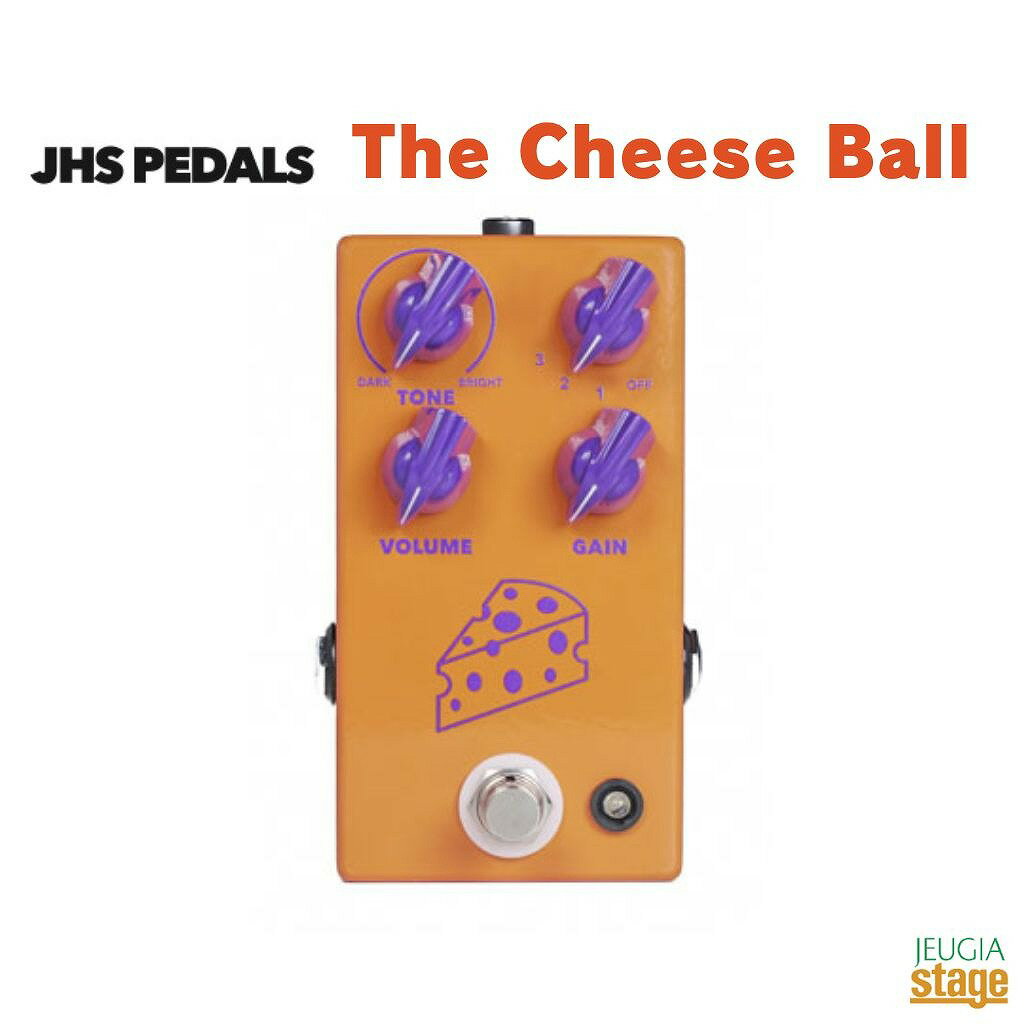 JHS Pedals Cheese Ball 我々が“1990年代”と呼ぶミステリアスな時代に、イギリスで新しいペダルブランドが設立されました。その常識とは異なるアイディアは、まさに異世界のサウンドでした。僅か数年しか存在しませんでしたがこれらのプロダクトは伝説となり、その中の1つは特に大きな足跡を残しました。ジ・エッジ(U2)、ジミー・ペイジ、レディオヘッド、ケビン・シールズ(My Bloody Valentine)、ジェフ・ツウィーディ(Wilco)、ゲイリー・ムーアなど、多くのアーティストが生産完了となったそのユニットを使用したことによって中古市場では価格が高騰し、時には$800に達する場合もあります。The Cheese Ballはオリジナルの回路を忠実かつ極めて正確に再現した、エフェクター史上最も魅力的なブランドと回路の1つへのトリビュートです。 Cheese Ballはほとんどのディストーションやファズに搭載されているスタンダードなVolume、Gain、そしてToneノブで構成されていますが、4つの異なるトーンとゲインを選択可能なエクストラモード・セレクトノブも搭載しています。 “OFF”ポジションではToneノブは無効になり、ブライトでトラッシーなファズ/ディストーションサウンドが得られます。“1”ポジションでは、ピザの上に邪魔にならない程度に程よくちりばめられた細切れのモッツァレラを連想させるBig Muffスタイルの丸みを帯びたサウンドのようなミッドスクープサウンドです。“2”ポジションではVelveetaチーズを切る際のホットナイフを連想させるミッドブーストサウンドです。 最後に“3”のポジションでは粒立ちの粗いゲートファズトーンが得られ、歪ませた際にゴルゴンゾーラチーズのような切れ味を得られます。 Cheese Ballは今まで製作された最も素晴らしいファズ/ディストーションペダルのうちの1つへの敬意を表したものです。ペダルワールドにおける最高級の熟成チーズを再発見してください。 ※商品画像はサンプルです。 ★掲載の商品は店頭や他のECサイトでも並行して販売しております。在庫情報の更新には最大限の努力をしておりますが、ご注文が完了しましても売り切れでご用意できない場合がございます。 　また、お取り寄せ商品の場合、生産完了・メーカー価格改定などの理由でご用意できない場合がございます。 　その際はご注文をキャンセルさせていただきますので、予めご了承くださいませ。 ★お届け先が北海道や沖縄、その他離島の場合、「送料無料」と表記の商品であっても別途中継料や送料を頂戴いたします。その際は改めてご連絡を差し上げますのでご了承ください。　