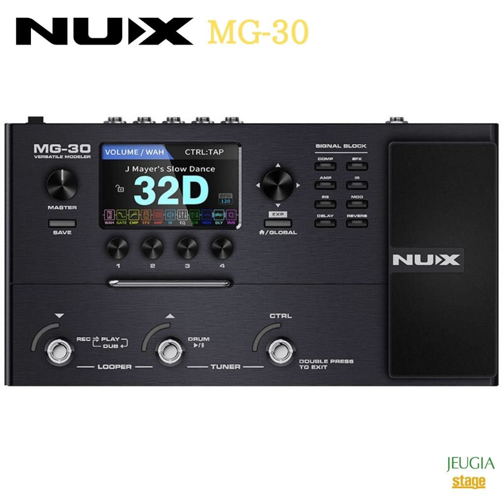 nux MG-30 Versatile Modelerエフェクター マルチエフェクター アンプモデリング IRキャビネットシミュレーター
