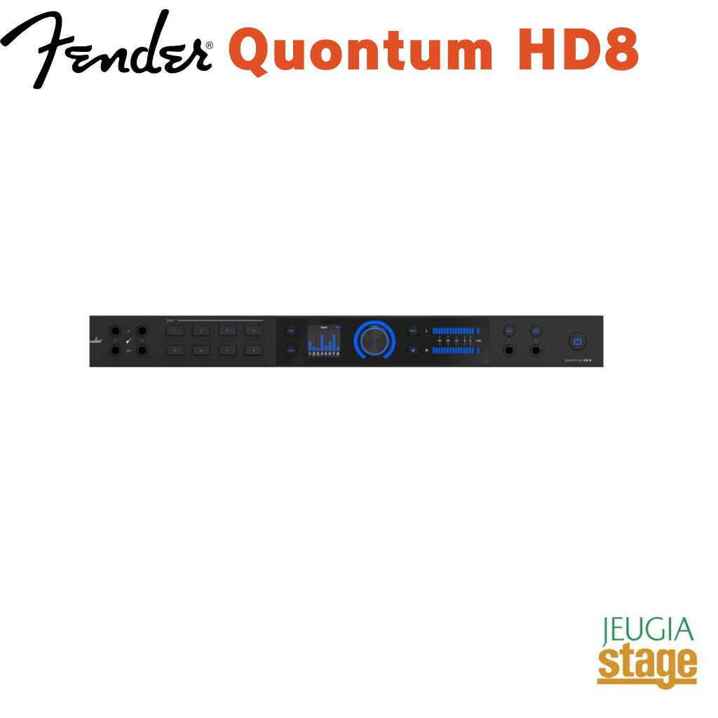 Fender Quantum HD8 USB-C Audio Interface Quantum HDシリーズUSB-Cオーディオインターフェース【Stage-Rakuten Desk Top Music】録音 配信 DTM フェンダー クオンタム MAX-HDマイ
