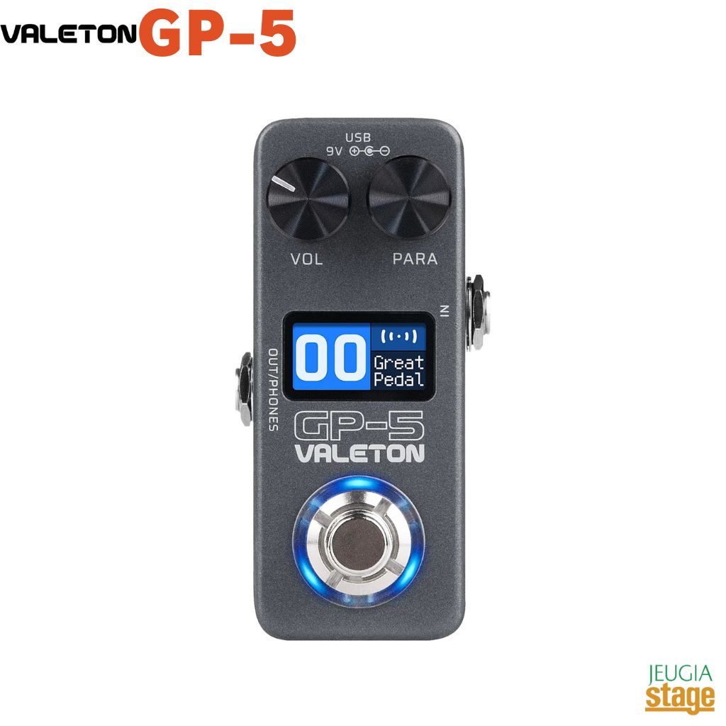 VALETON GP-5ヴェイルトン マルチエフェクターコンパクトマルチ 小型 effector effect pedal マルチエフェクトプロセッサー SnapTone ＆ IR ローダー マルチエフェクター NAMローダー
