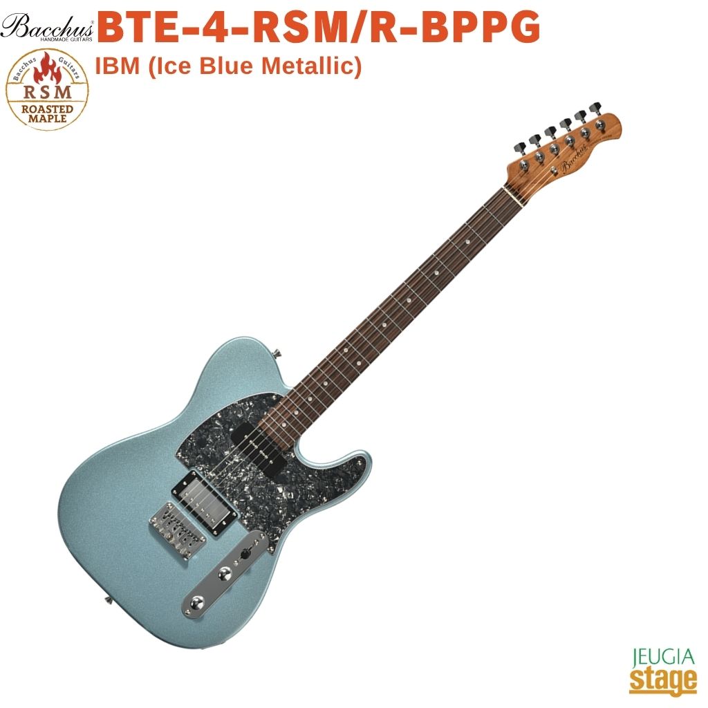 乐天商城 - Bacchus BTE-4-RSM/R-BPPG IBM (Ice Blue Metallic)Universe Seriesバッカス エレキギター ユニバースシリーズ ローステッドメイプル ブラックパールピックガード アイスブルーメタリック【Stage-Rakuten Bass】青 Black Pearl テレキャスター