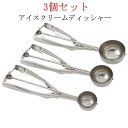 アイスクリームスプーン 3個セット ステンレス 業務用 アイスクリームディッシャー 3個セット キッチン用品 飲食店 料理用 アイスクリーム 小さい ポテトサラ...
