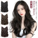 ロング ハーフウィッグ ショート 部分ウィッグ ワンタッチ つけ毛 ストレート 50cm/60cm ウィッグ カール エクステ ロング ミディアム丈 襟足 医療...