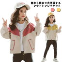 子供服 キッズ ウィンドブレーカー 薄手 マウンテンパーカー ガールズ 女の子 ジャケット アウター スタジャン 春物 防風 春コート フード付き ジップアップ ジャンパー トップス お洒落 ブルゾン マウンテンパーカー ベビー服 カジュアル 運動着 90 100 110 120 130(4)