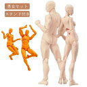 フィギュア 男女セット 2点 男性 キャラクター 女性 オレンジ スタンド付き 肌色 キャラクター グレー 作画 漫画 練習 モデル人形 ポージング人形 デッサンモデル デッサン人形 モデル人形