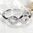 ☆Pt900 ダイヤモンド リング【0.13ct】指輪 リング プラチナ ダイヤモンド 代引手数料無料 送料無料 刻印無料 品質保証書 4月誕生石 プレゼント diamond ダイヤ リング インフィニティ 無限