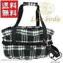 【送料無料】 BLACK【Luxe birdie小型犬キャリーバッグ】ウール　チェック（犬　服 小型犬 キャリーバッグ　ふわふわ　軽い　ショルダー　自立）9560【犬服 ブランド】