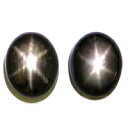 ブラックスターサファイア 宝石 ルース ≪ペアストーン≫16．95CT