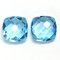 【ペアストーンセット価格】ブルートパーズ 宝石 ルース ≪ペアストーン≫ 9．00CT前後