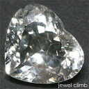 　 宝石 ホワイトトパーズ White Topaz 重量 8．56CT 　 形状 ハート 寸法 12．2x14．1x7．1mm 　 産地 アフリカ 硬度 8 　 品質 SI 色相 A 　 備考 『 カラーストーンの品質と色相の表記について　』 　 　 【白色石】 -------------------------------------------- ◆解らないことがございましたらお気軽にお問い合わせください。 　当店スタッフが丁寧にご説明させて頂きます。 ◆ジュエリー加工をご希望の方は、お気軽にご相談ください。 　≫≫クライム工房 ◆当店では 天然石 のダイヤモンド、ルビー、サファイア、エメラルド等 宝石の国 と呼ばれるタイをはじめ様々な地域から世界中の希少な宝石を直輸入価格にて販売しております。 クリスマス　お誕生日 にルースのみ、後日ジュエリー加工というのも可能です。 指輪やリングは勿論のこと、ペンダント・ネックレス・イヤリング・ピアス・ボディピアス等 あらゆるジュエリー、アクセサリーの制作をお承っております。 オリジナルジュエリーを簡単に作成が出来ます。初心者の方でもお気軽にご相談くださいませ。 　 --------------------------------------------ナチュラルな輝きを放つハート！ 非加熱ホワイトトパーズ8．56CT RECOMMEND POINT 　　貴重なハートにカットされ 　　　　強いてり、抜群のクリアー感で輝く非加熱ホワイトパーズです！ 高い透明度を誇る非加熱ホワイトトパーズ。 ハートカットに仕上げられた結晶は 艶やかなテリと、純白の美しい煌きを放ち　 稀少なハートカットも相まってその美しさを引き立たせています。 カットと研磨のみで惹き出されたこの美しさ。 カラーレスでしか、感じることの出来ない純白の輝きが 溢れんばかりに伝ります。 また、トパーズと言うと何らかの処理が施されており 今回ご案内のような無処理の非加熱トパーズの結晶は稀少な存在です。 内包物も比較的少なく、結晶は輝きは鏡面のような光沢感もあり 堂々たるジェムクラスの美しさで目を楽しませてくれます。 大粒ハート結晶から輝く美しい姿を お手元にてご堪能ください。