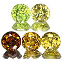 【送料無料】スフェーン 宝石 ルース ・グラデーションパック3．83CT