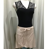 ブラックベロアメッシュピーコック★ジュエレスクオリジナル巻きスカート