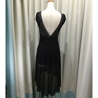 バレエスカートパドドゥスカートCタイプブラックメッシュxブラックパンツJewelesqueオリジナル