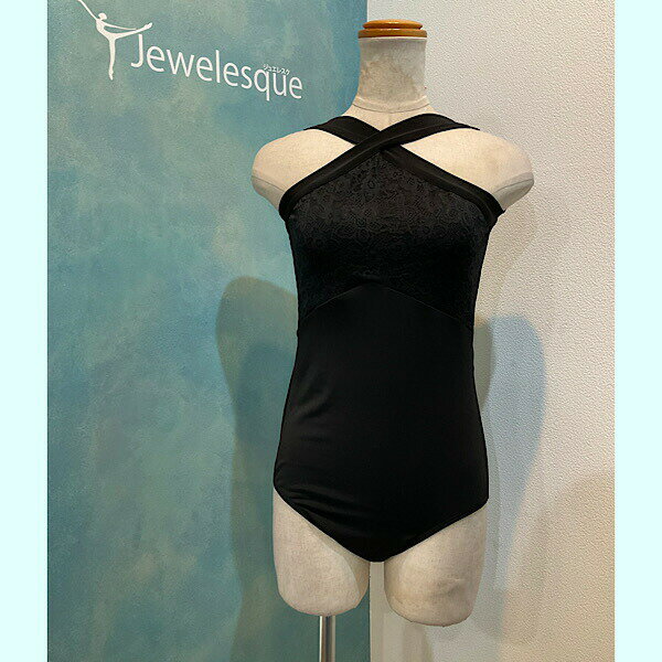 楽天バレエショップ　ジュエレスク119型レオタード　ブラックJewelesqueオリジナル119-bk119 style leotard Black