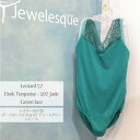 57型レオタード★ダークターコイズx107ジェードグリーンレースJewelesqueオリジナル57-darkturquoise-107jadegreenlac