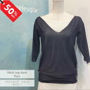 ★50% OFF SALE!!★メッシュトップスショート丈 ネイビー ジュエレスクオリジナルmeshtop-short-navy