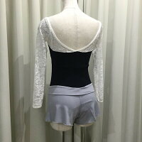 着こなし方3通り♪バレエショートパンツライトグレーマットスパン製Jewelesqueオリジナル