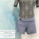 バレエ ショートパンツ 2024モデル(後ろ長め) ミディアムグレーITY生地 Jewelesqueオリジナルss-medgrey-2024