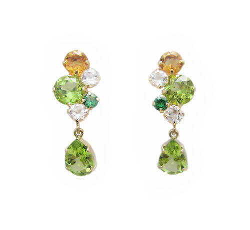 イエローゴールドペアシェイプペリド...