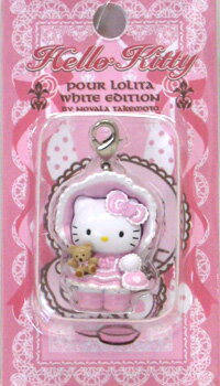 ハローキティ×嶽本野ばらHELLO KITTY POUR LOLITA WHITE EDITIONファスナーマスコット