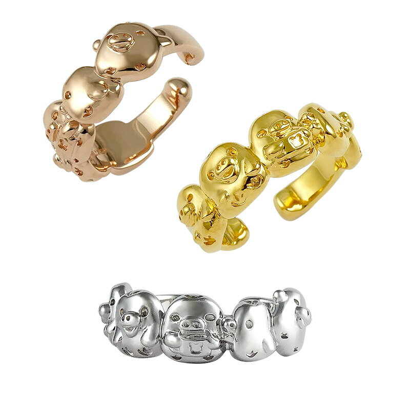 キイロイトリがいっぱい シルバー イヤカフ リラックマ メンズ レディース ジュエリー シルバー 誕生日 記念 贈り物 ギフト プレゼント ジュエリー アクセサ...