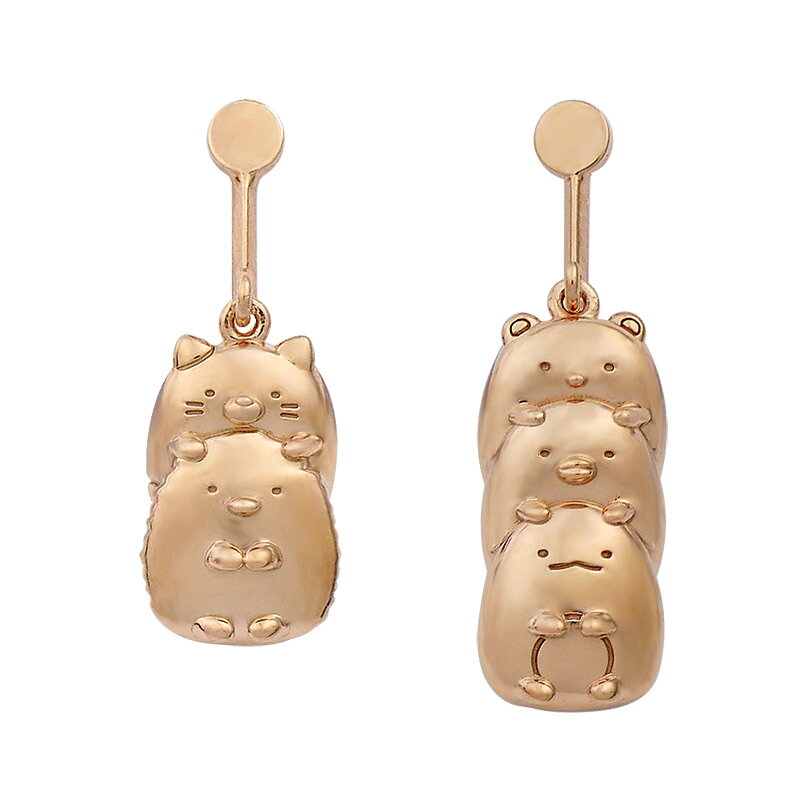 すみっコぐらし イヤリング 【 しろくま ぺんぎん？ とんかつ ねこ とかげ 】 レディースジュエリー アクセサリー ギフト ラッピング無料 誕生日 記念日 女性 もらって嬉しい すみっこぐらし 耳环 キャラクターの商品画像 2
