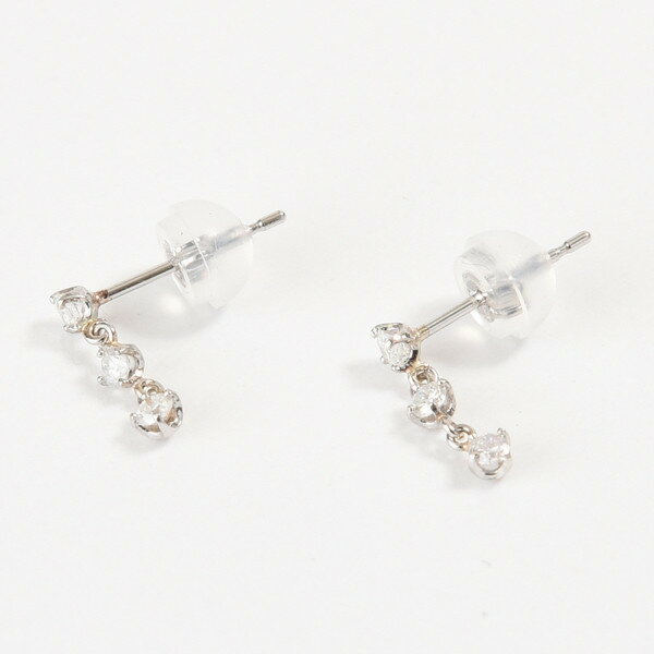 揺れるダイヤピアス　PT　プラチナ900　ダイヤモンドピアス　0.2ct