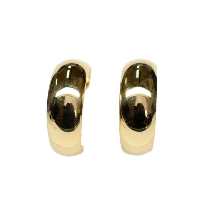 k18 18金イエローゴールド ピアス レディース K18 月甲 k18 ピアス 13mm×5mm【宅急便送料無料!】