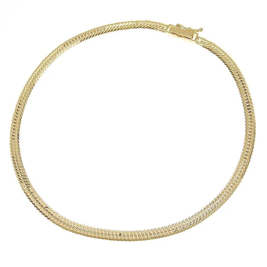 喜平アンクレット K18 18金 十二面トリプル(6.1g-23cm) 中留(中折れ) 12面 トリプル キヘイ (造幣局検定マーク刻印入)