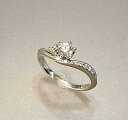【送料無料】お値打ち! Pt ダイヤモンドリング 0.333ct