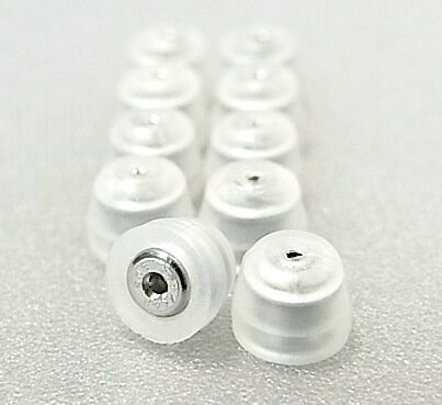 《メール便送料無料》ピアスキャッチ 左右5ペアセット ★落ちない ピアスキャッチ 【オチナイくん2】★あなたのピアスをしっかり ピアスロック ♪【 落ちないピア...