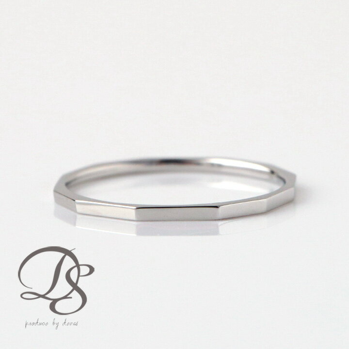 ピンキーリング プラチナ リング 指輪 レディース シンプル 四角形 カット S ピンキー 華奢 pt950 プラチナ950 極細 メンズ 普段 使い 地金 細...