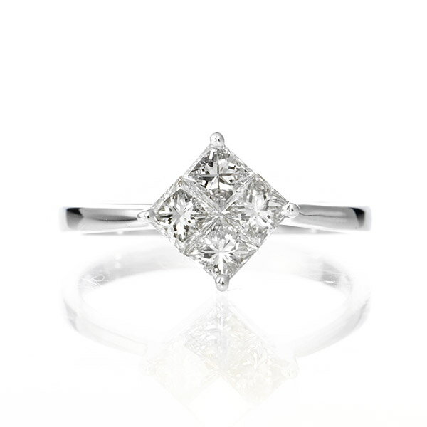 ダイヤモンドリングPt900プラチ...